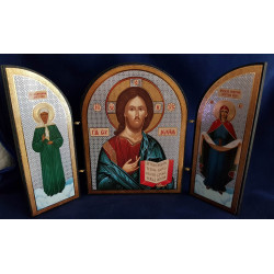 Triptych Our Lord Jesus Christ - Икона  триптих Спаситель
