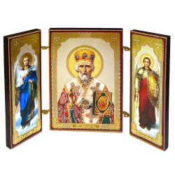 Triptych St. Nicholas / Складень триптих Свт. Николай
