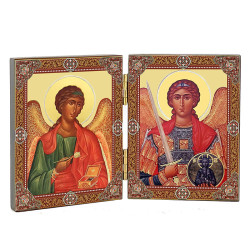 Diptych Archangels Michael and Raphael - Складень диптих Архангелы Михаил и Рафаил Diptych Archangels Michael and Raphael - Складень диптих Архангелы Михаил и Рафаил