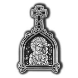 Our Lady of Kazan Icon Silver Pendant 18021 Our Lady of Kazan Icon Silver Pendant 18021