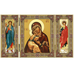 Triptych Our Lady of Vladimir/ Складень триптих Владимирская икона Божией Матери Triptych Our Lady of Vladimir/ Складень триптих Владимирская икона Божией Матери