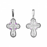 Silver Cross 0014 with stones