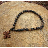 Tiger Ebony 33 Bead Prayer Rope